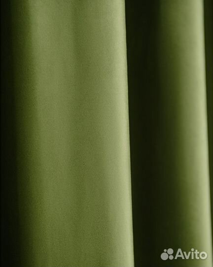 Комплект штор бархат Беллиссимо Оливковый