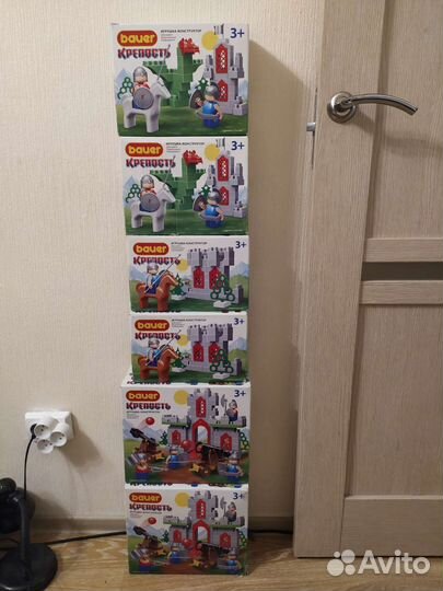Конструктор bauer (крепость) 6 коробок.цена за все