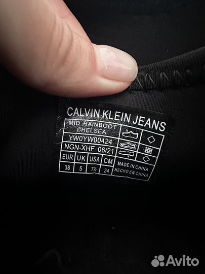 Резиновые челси calvin klein