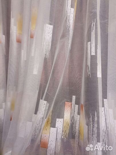 Тюль для кухни новая 3 метра