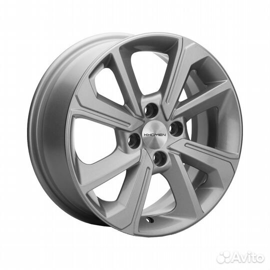 Литые диски 6x15 4x100 60.1 ET50 khomen KHW 1501 F-silver