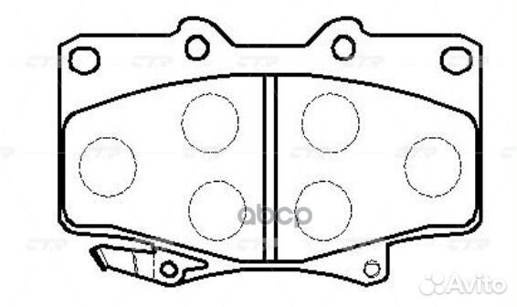 CKT-5 Колодки тормозные дисковые перед GK