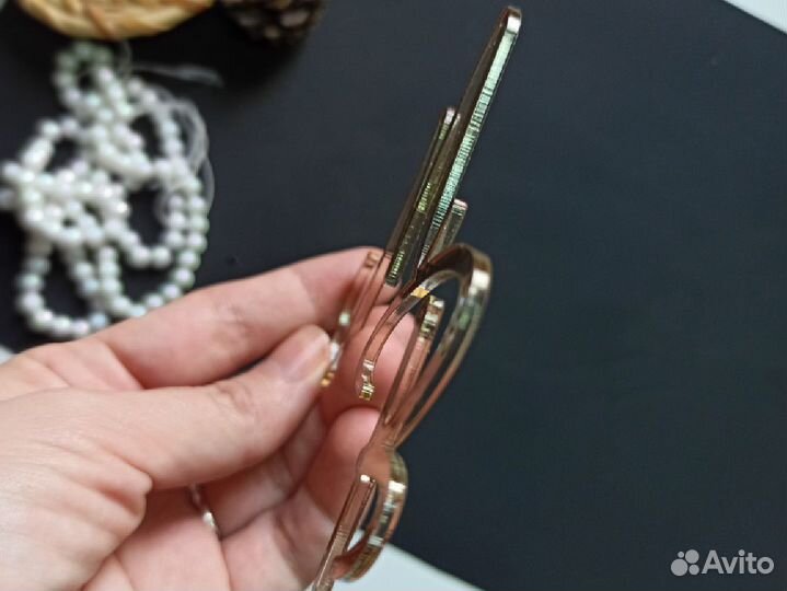 Инициалы на свадьбу мв зеркальное золото