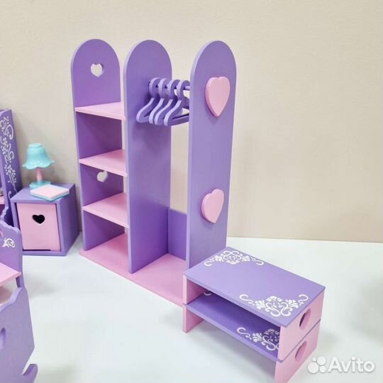 Мебель для кукольного домика набор