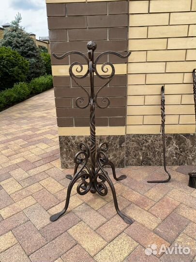 Кованый каминный набор