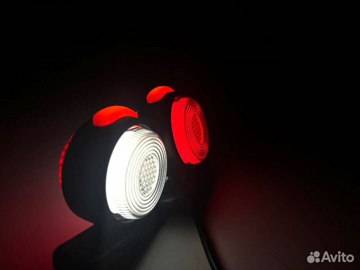 Фонари габаритные неон 12/24V (LED,50 мм, к-т 2шт)