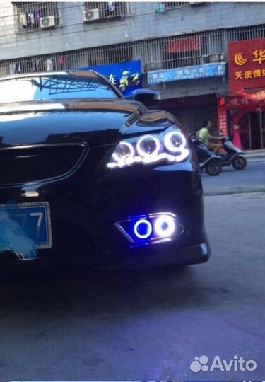 Диодные Туманки Линзы + Ангельские глазки