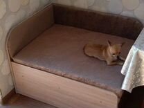 Кровать-диван раскладной шимо светлый / коричневый