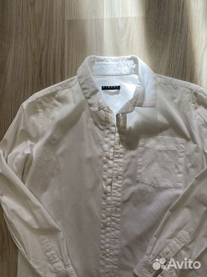 3 белые рубашки для мальчика рост 158