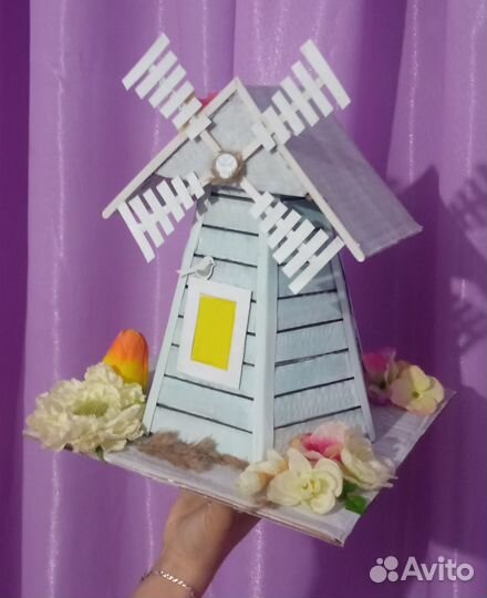 Поделка мельница