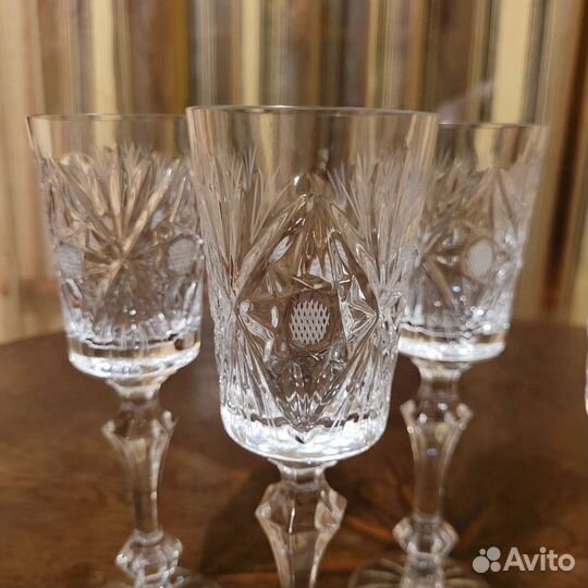 Фужеры хрустальные высокие СССР