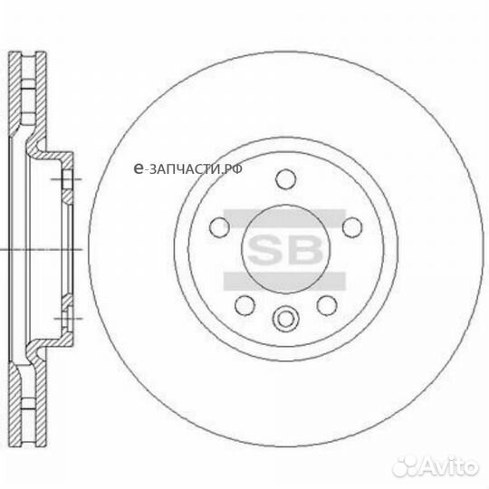 Sangsin brake SD5704 Диск тормозной