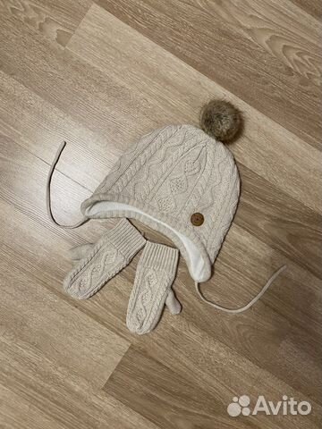 Шапка hm и варежки