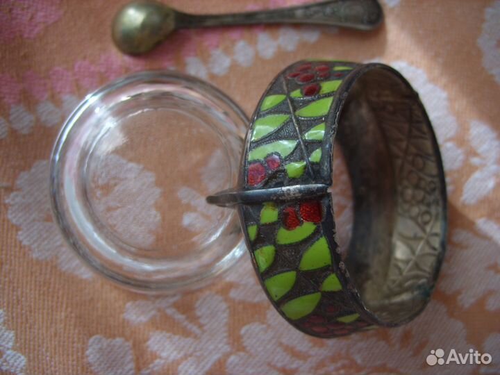 Солонка с ложечкой СССР