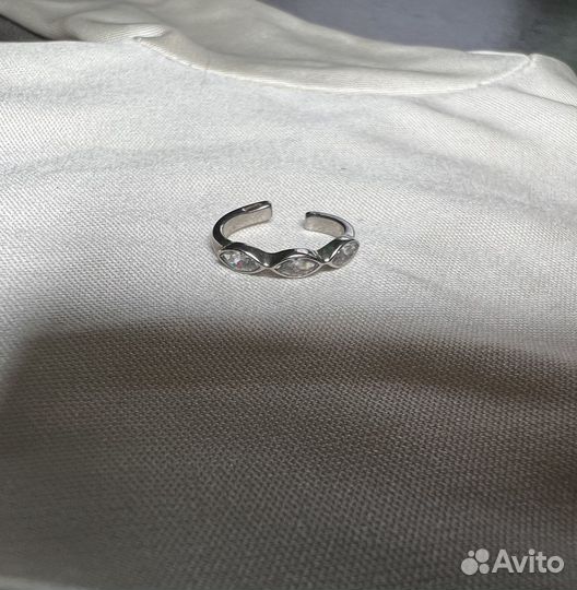 Серьги - каффы серебро 925