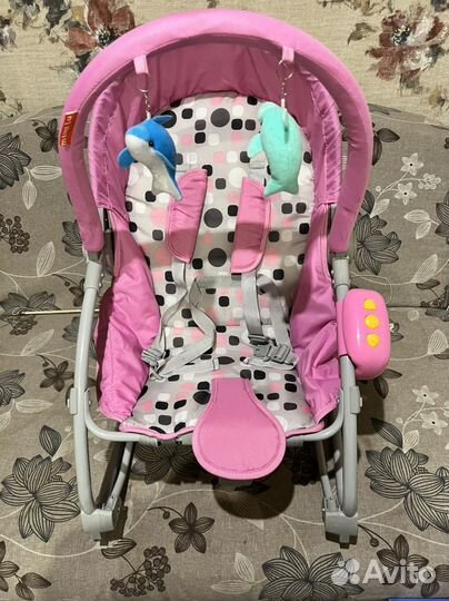 Детский шезлонг-качалка