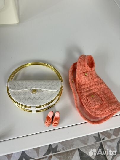 Сумка обувь и жилетка Глория Mizi Doll