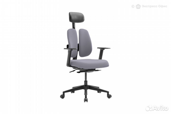 Кресло компьютерное ортопедическое D2500G-DAS Gray
