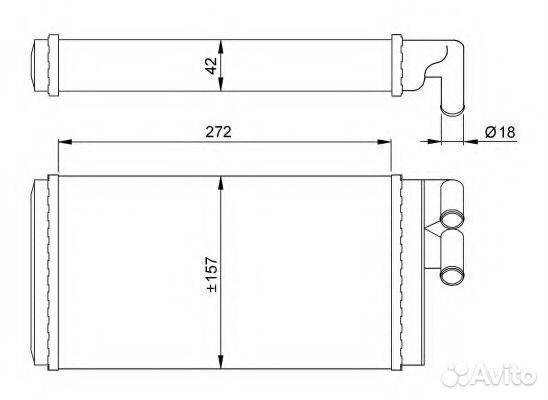 Теплообменник 50602 NRF