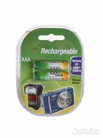 AAA - GP R03 1000 mAh Ni-MH 2 штуки 100aaahc-2