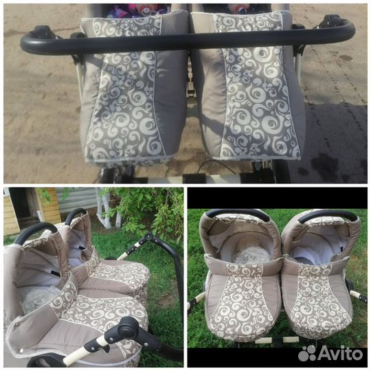 Коляска для двойни 2 в 1