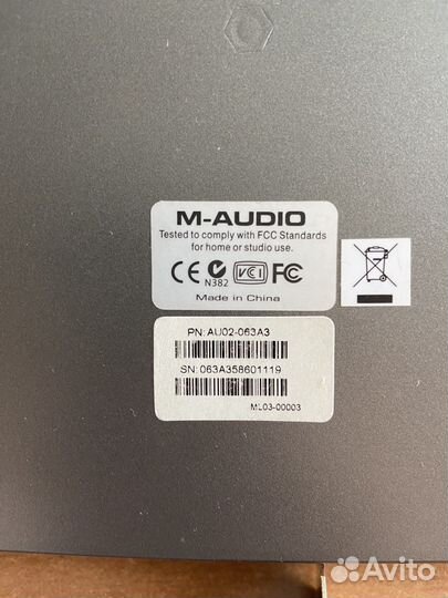 Внешняя звуковая карта m audio