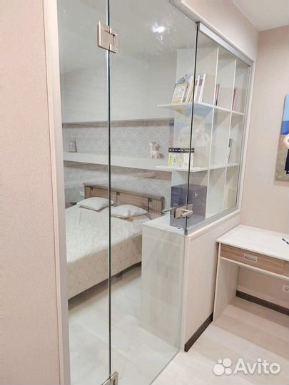 Раздвижные перегородки из стекла лофт