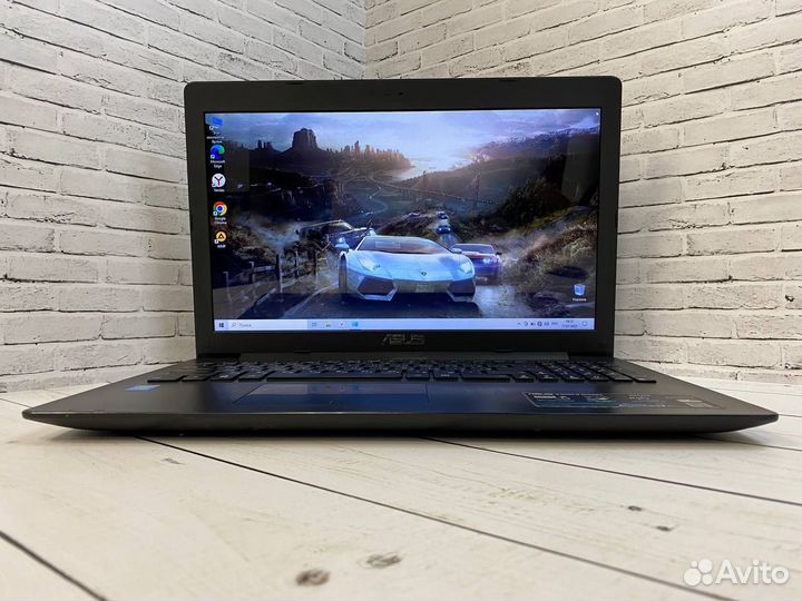 Производительный ноутбук Asus SSD / 4 ядра