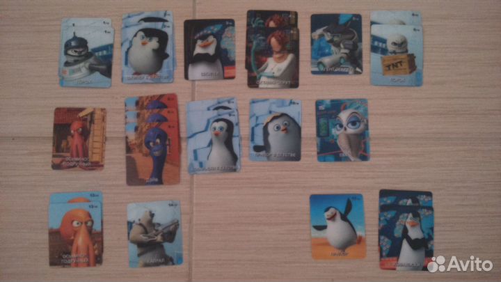 Карточки и альбом Пингвины