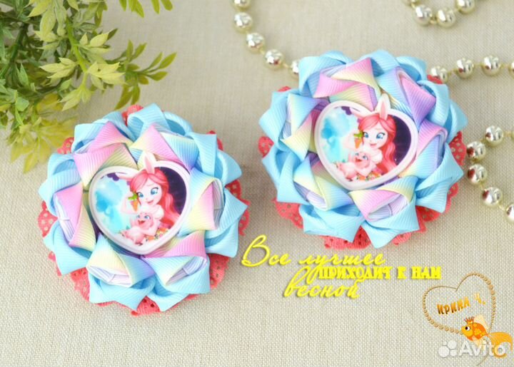 Модные бантики для девочек, резинки для волос