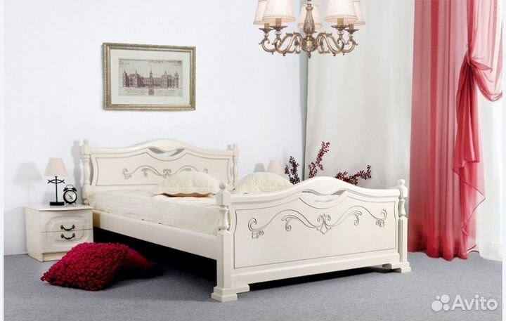 Кровать Людмила-16, 90 Ясень жемчужный