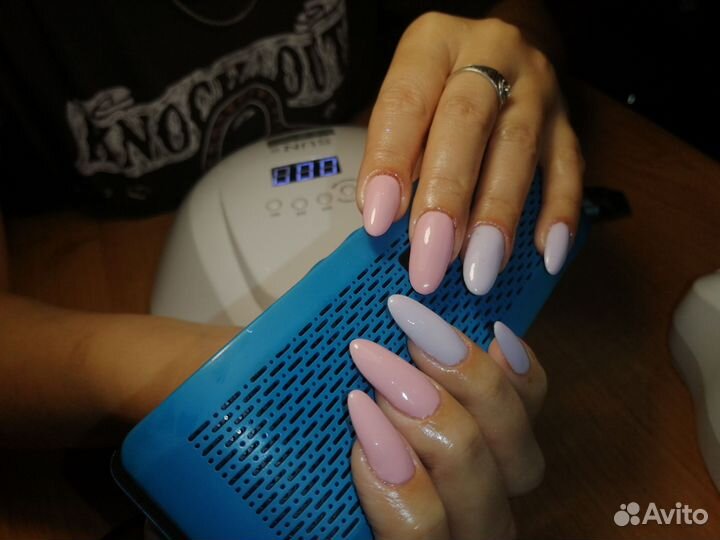 Маникюр + наращивание и педикюр на дому