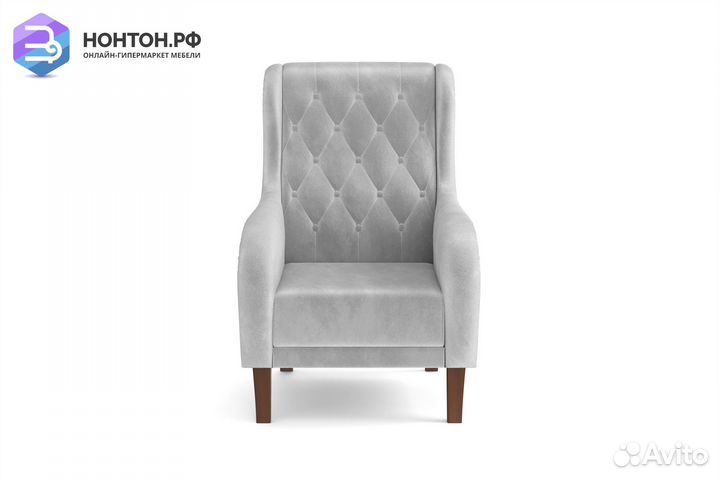 Кресло Амарант светло-серое