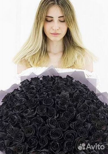 Чёрные розы Доставка цветов