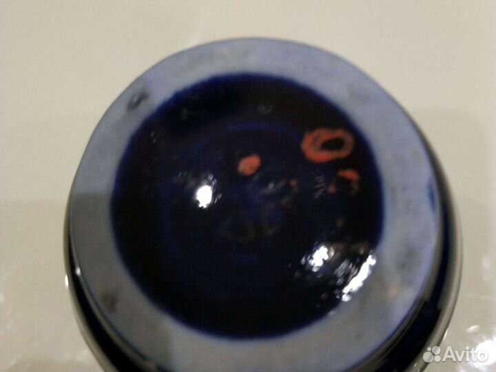 Бокалы, кобальт с золотом