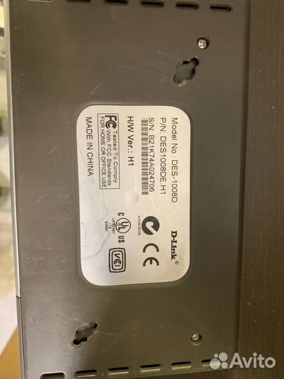 Коммутатор D-Link DES-1008D