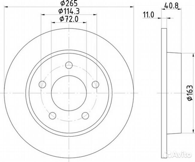 Диск тормозной mazda axela mazda3 mazda5 premacy