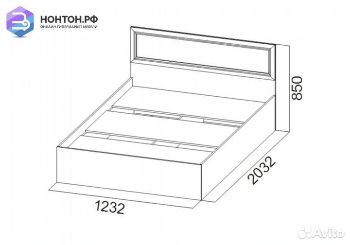 Кровать Вега вм-15 сосна карелия