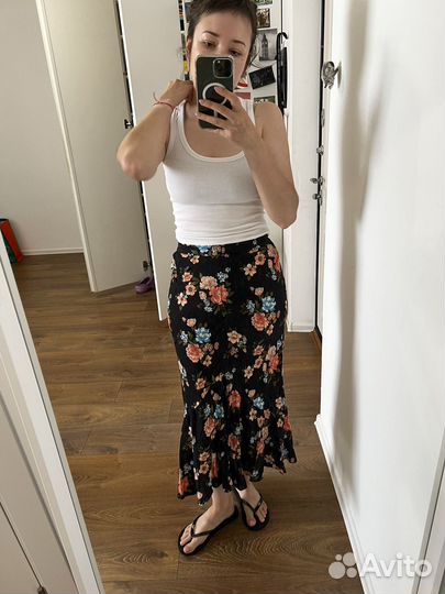 Вискозная юбка topshop