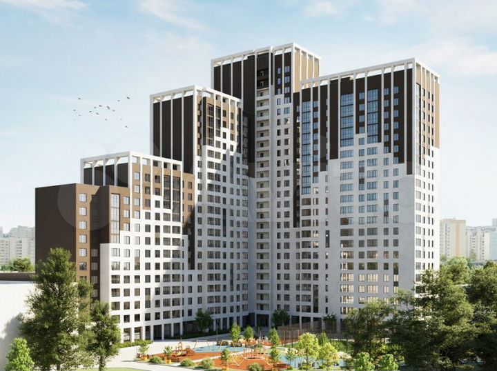 2-к. квартира, 53,4 м², 8/25 эт.