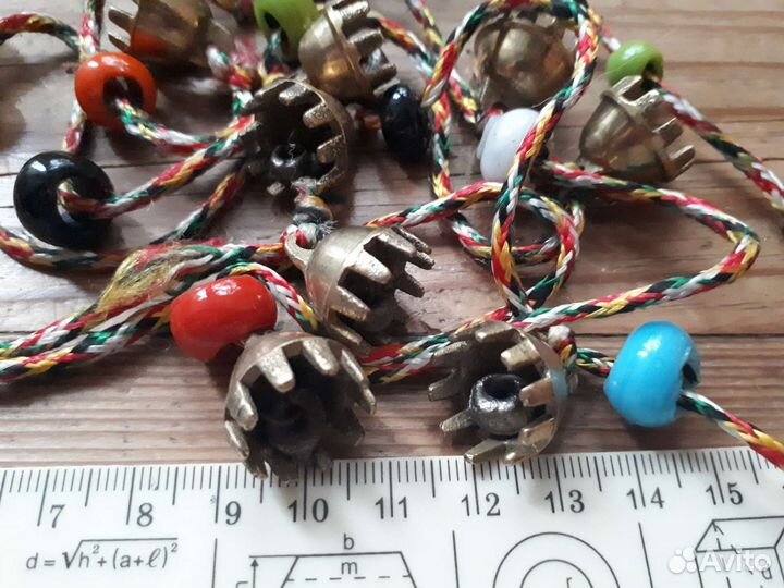 Колокольчики бронзовые.Нить 12 шт