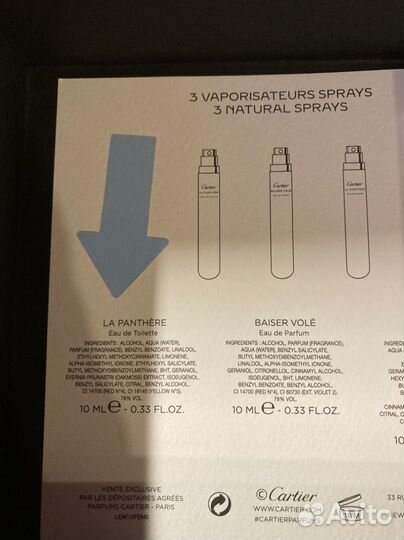 Парфюм Cartier 