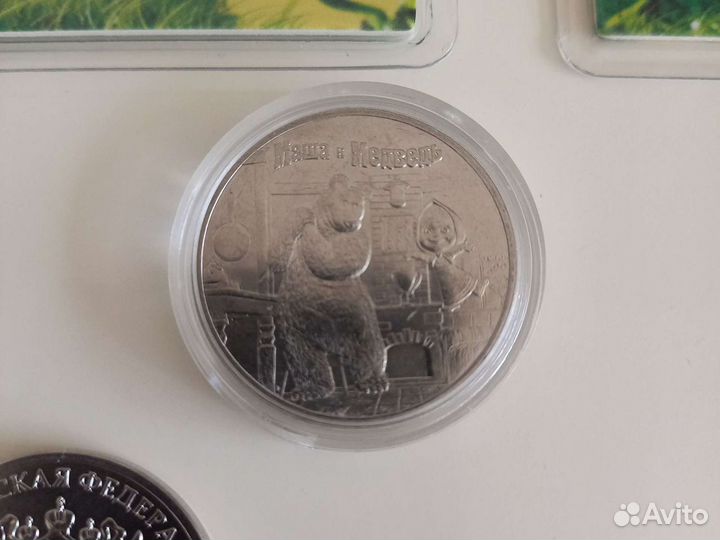 Монеты Маша и медведь