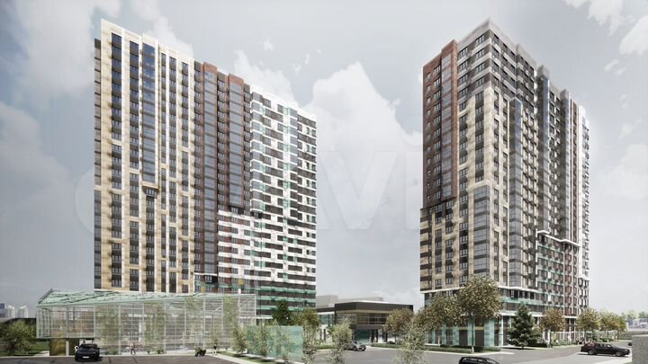 2-к. квартира, 60,3 м², 3/25 эт.