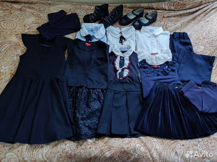 Школьные вещи пакетом на девочку 128 134 (1 класс)