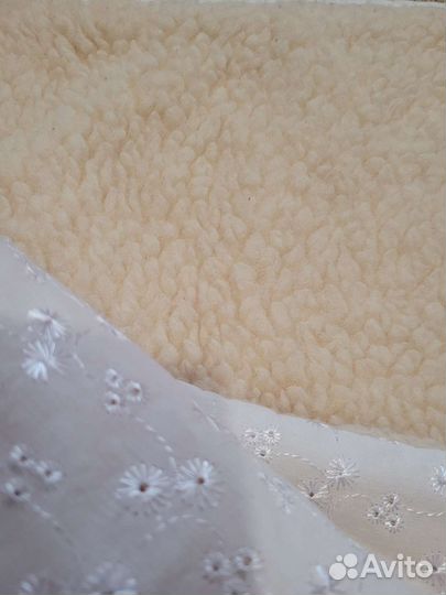 Одеяло детское меховое из овчины в коляску