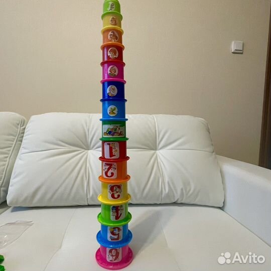 Пирамидка 14 предметов и фигуры