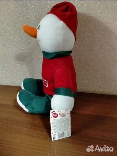 Новогодняя мягкая игрушка Снеговик