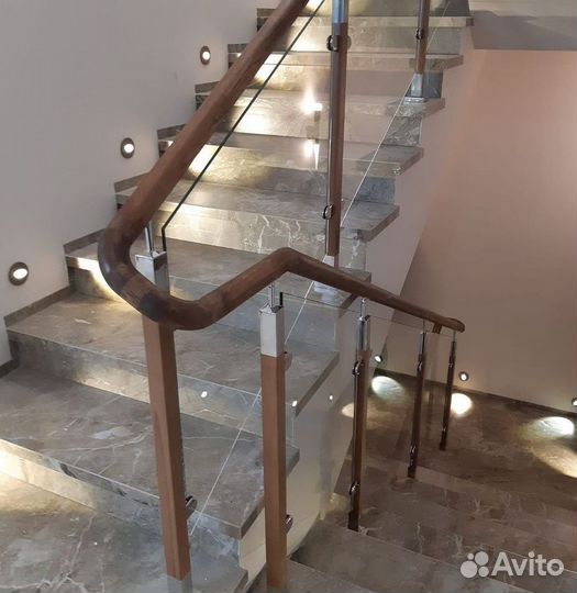 Пeрилa для лестниц / пopучни из нeржавейки