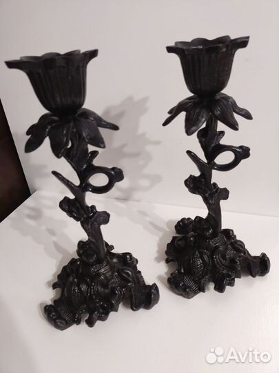 Подсвечники пара Каслинское литье
